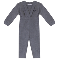 French Fleece And Rib Overall Set