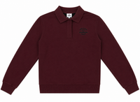 French Fleece Spandex Polo Sweatshirt