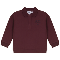 French Fleece Spandex Polo Sweatshirt