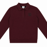 French Fleece Spandex Polo Sweatshirt