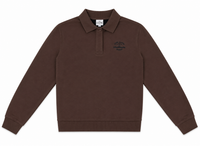 French Fleece Spandex Polo Sweatshirt