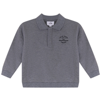 French Fleece Spandex Polo Sweatshirt