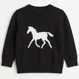 Horse Jacquard Knit & Fleece