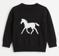 Horse Jacquard Knit & Fleece