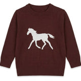 Horse Jacquard Knit & Fleece