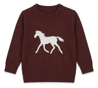 Horse Jacquard Knit & Fleece