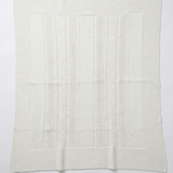Center Braided Knit Blanket