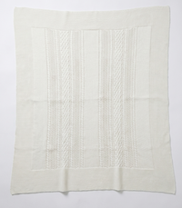 Center Braided Knit Blanket