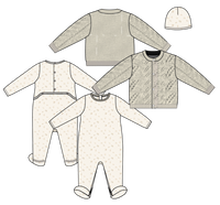 Fottie And Cardigan Set