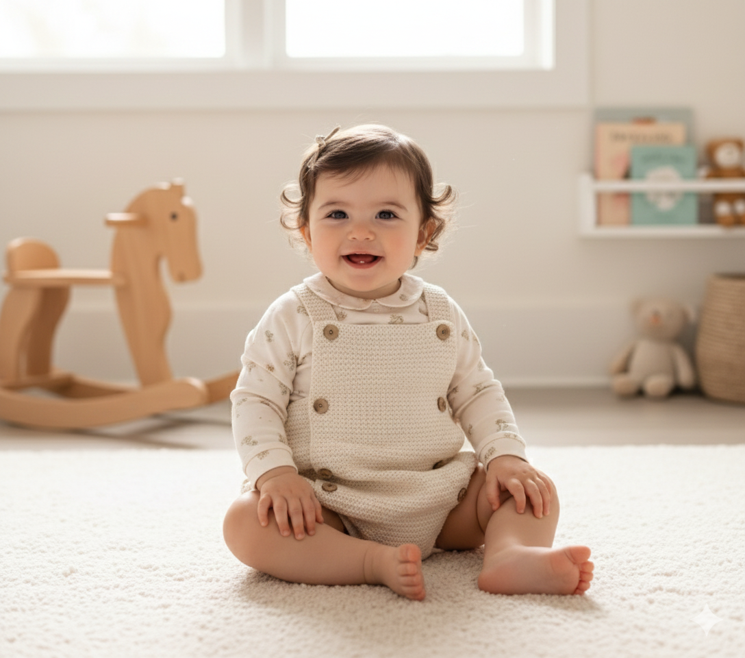 Knit Bubble & Cotton Shirt Set