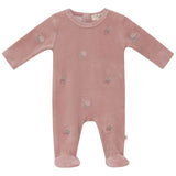 Embroidered Bear or Flower Footie