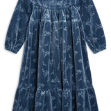 Floral Embossed Velour Robe