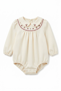 Cherry Embroidered Bubble