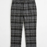Plaid Woven Long Pants