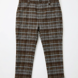 Plaid Woven Long Pants