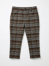 Plaid Woven Long Pants