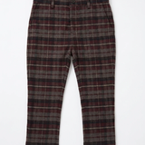 Plaid Woven Long Pants