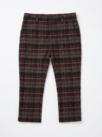 Plaid Woven Long Pants