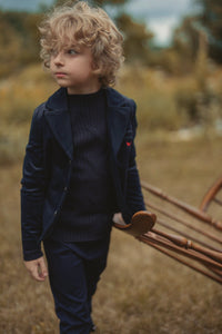Horse Carriage Velour Blazer