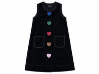 Hookstitch Heart Velour Jumper