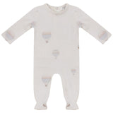 Dots and Balloon Print Footie