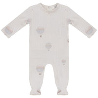 Dots and Balloon Print Footie