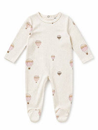 Dots and Balloon Print Footie