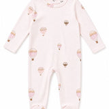 Dots and Balloon Print Footie