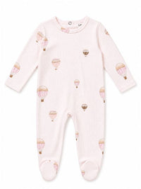 Dots and Balloon Print Footie
