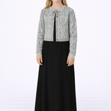 Robe with Knit Cardigan