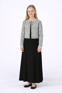 Robe with Knit Cardigan