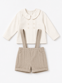 Shirt with Overall Set