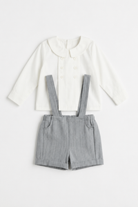 Shirt with Overall Set