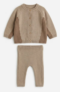 Knit Cardigan & Pants Set