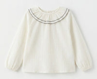 Scallop Collar Blouse
