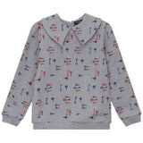 Key Print French Fleece Sweatshirt