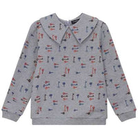 Key Print French Fleece Sweatshirt