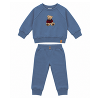 Hook Stitch Bear Sweatshirt & Pant Set