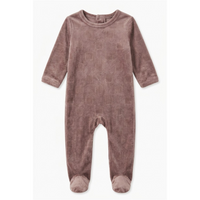 Embossed Velour Footie