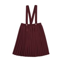 Knife Pleated Suspender Skirt