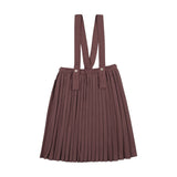Knife Pleated Suspender Skirt