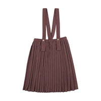 Knife Pleated Suspender Skirt