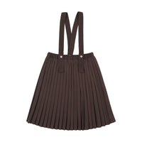 Knife Pleated Suspender Skirt