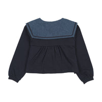 Sweet Campaign Sailor Collar Cardigan