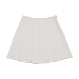 Pleated Denim Skirt