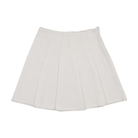Pleated Denim Skirt