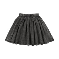 Denim Drawstring Skirt